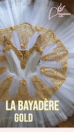 Kostum Lomba Ballet La Bayadere Gold 2