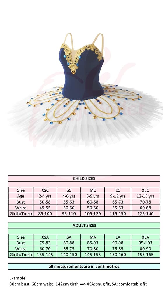 Princess Florine 02 Princess-Florine-02-Size-Chart