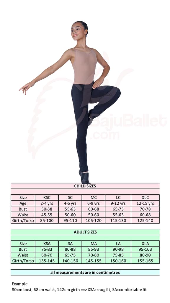 Jazz Pants Jazz Pants Size Chart