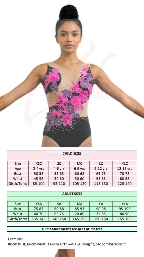 LG03 Size-Chart-Leotard-Gymnastic-LG03