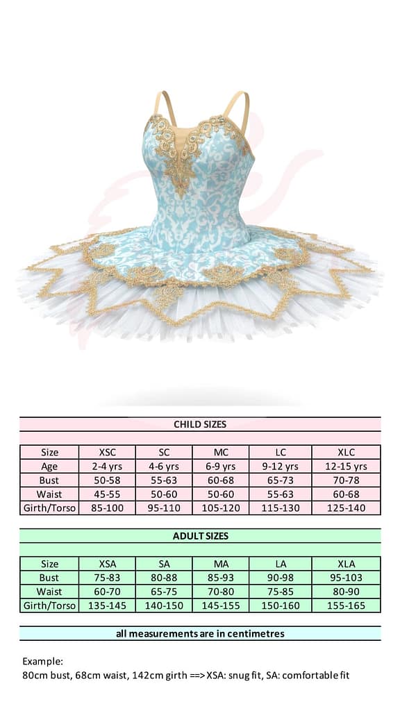 Princess Aurora 02 Princess-Aurora-02-Size-Chart