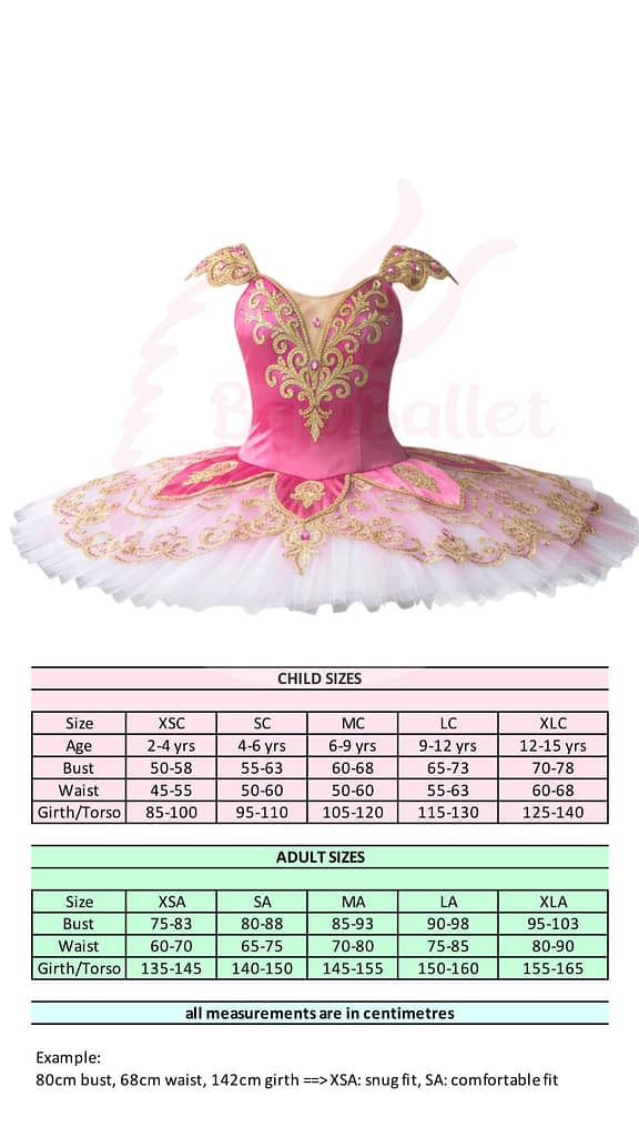 Princess Aurora 03 Princess-Aurora-03-Size-Chart