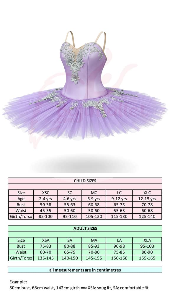 Lilac Fairy 01 Costume-Lilac-Fairy-01-Size-Chart