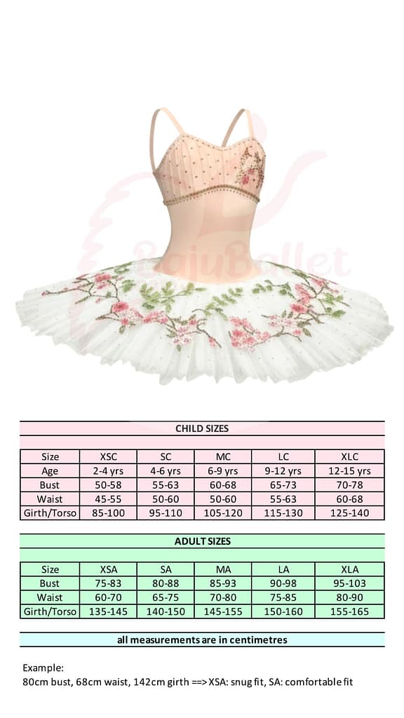 Candide Fairy 01 Candide-Fairy-01-Size-Chart