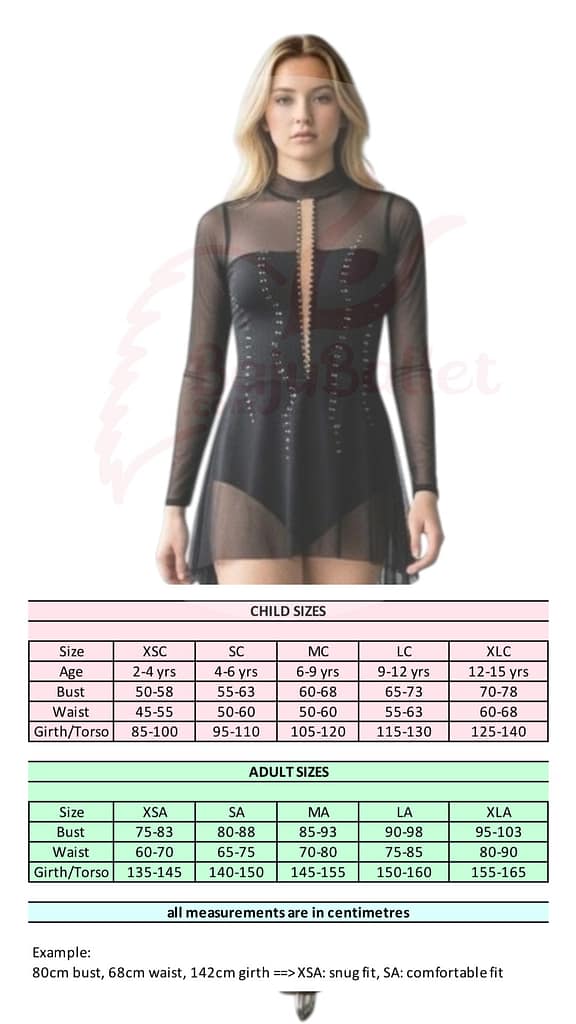 Kostum Ice Skating CI02 Kostum-Ice-Skating-CI02-Size-Chart
