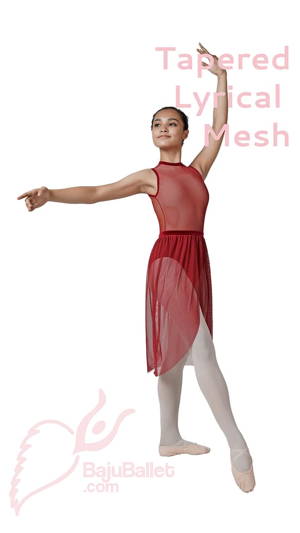 Tapered Lyrical Mesh Skirt Tapered Lyrical Mesh Skirt