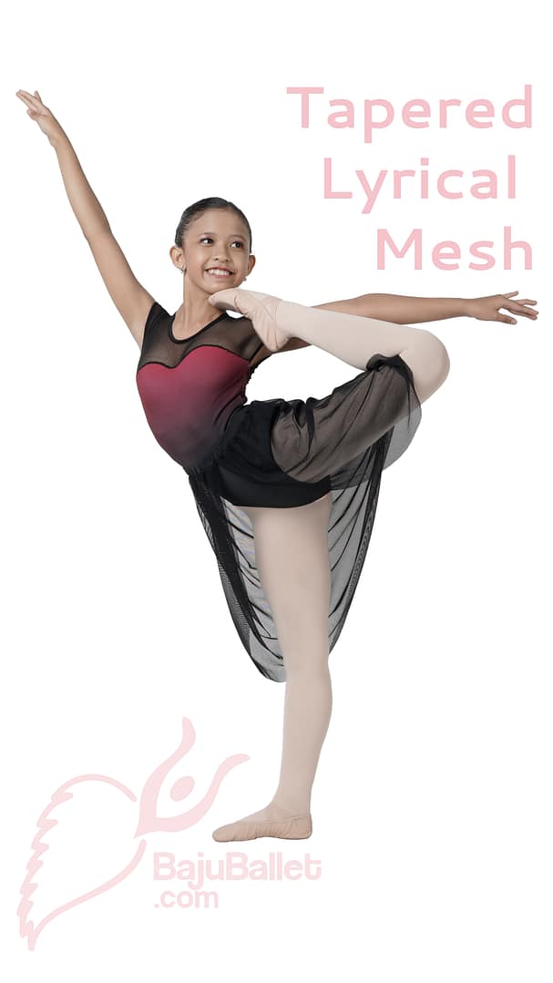 Tapered Lyrical Mesh Skirt Tapered Lyrical Mesh Skirt - Image 3