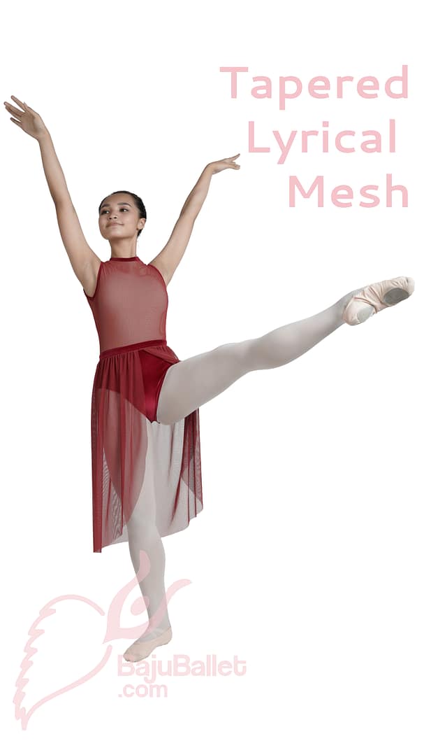 Tapered Lyrical Mesh Skirt Tapered Lyrical Mesh Skirt - Image 4
