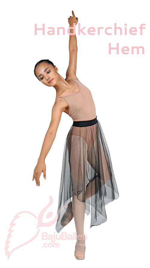 Handkerchief Hem Ballet Skirt