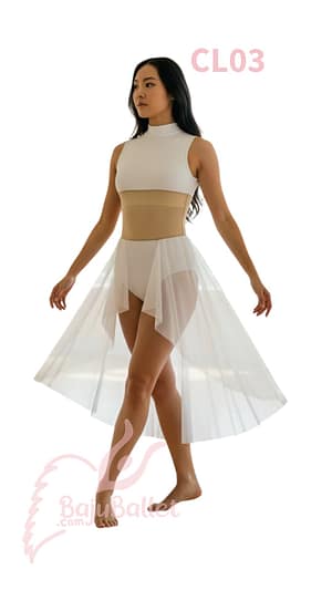 CL03 Costume Lyrical Ballet White