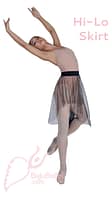 Hi - Lo Skirt Black