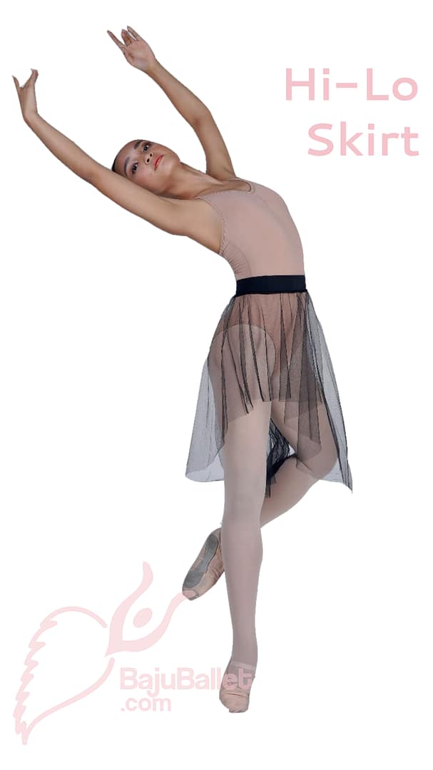 Hi-Lo Skirt Hi - Lo Skirt Black