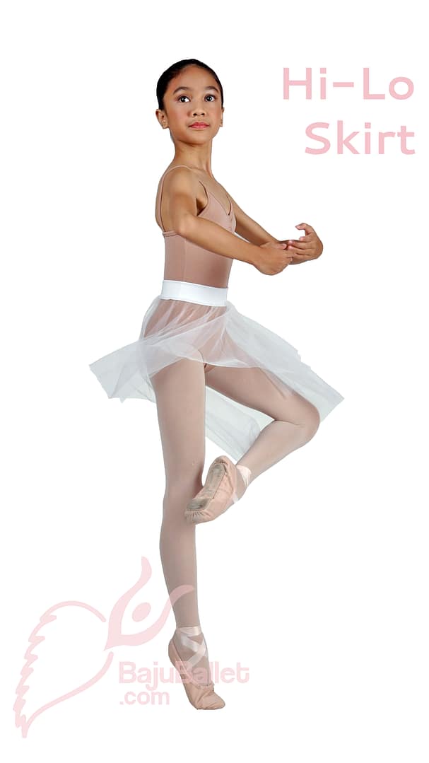 Hi-Lo Skirt Hi - Lo Skirt White Swing