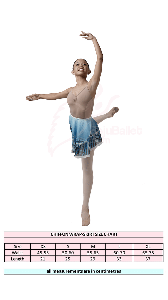 The Blue Jay Chiffon Skirt Print The Blue Jay Size Chart