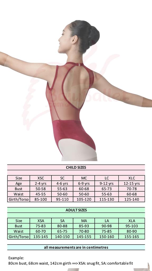 L6 Tabel ukuran pakaian anak dan dewasa