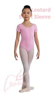Leotard Short Sleeve Leotard-Short-Sleeve-Pink-Front