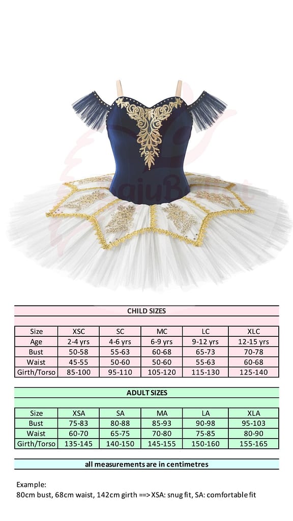Raymonda 01 Raymonda-01-Size-Chart