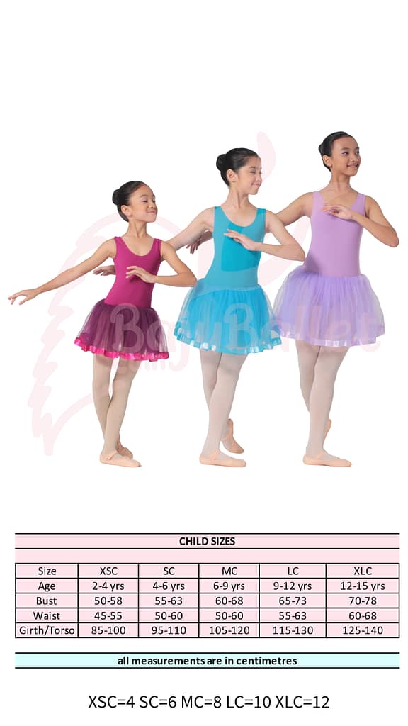 Cotton Tutu Plain Tank Cotton Tutu Plain Tank Size Chart