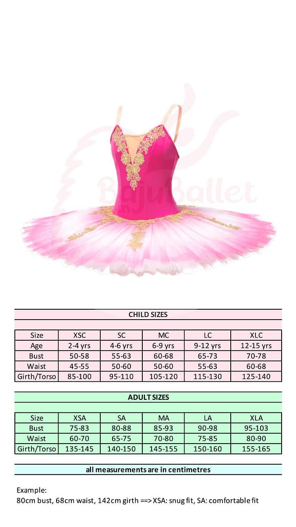 Princess Aurora 05 Princess-Aurora-05-Size-Chart