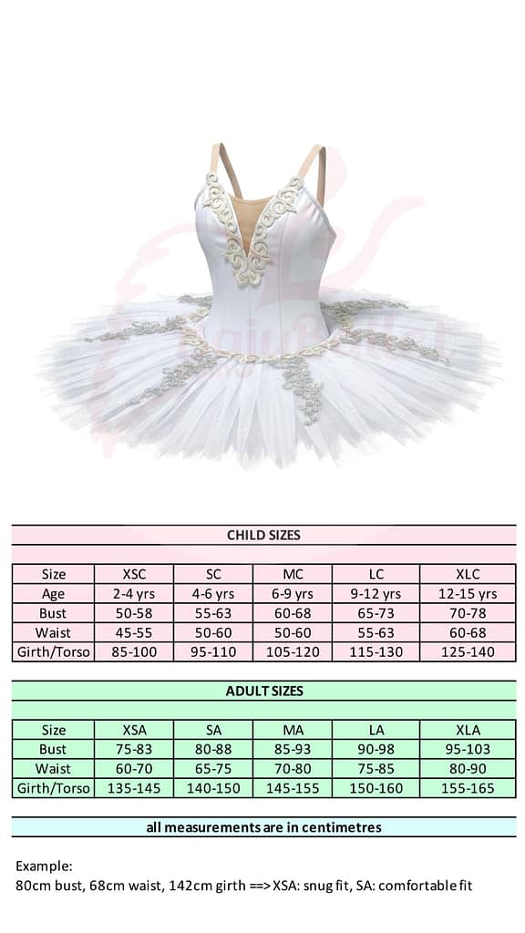 La Bayadère 03 La-Bayadere-03-Size-Chart