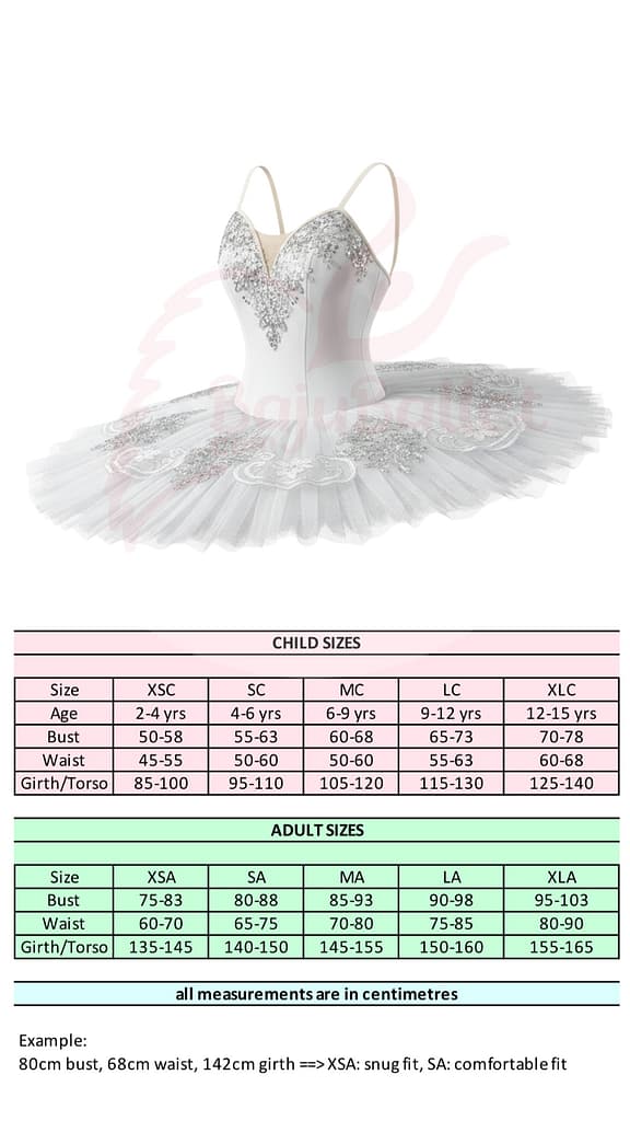 La Bayadère 06 La-Bayadere-06-Size-Chart