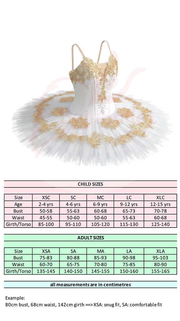 La Bayadère 05 La-Bayadere-05-Size-Chart