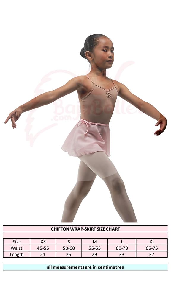 Ballet Skirt Wrap Chiffon Chiffon-Wrap-Skirt-Size-Chart