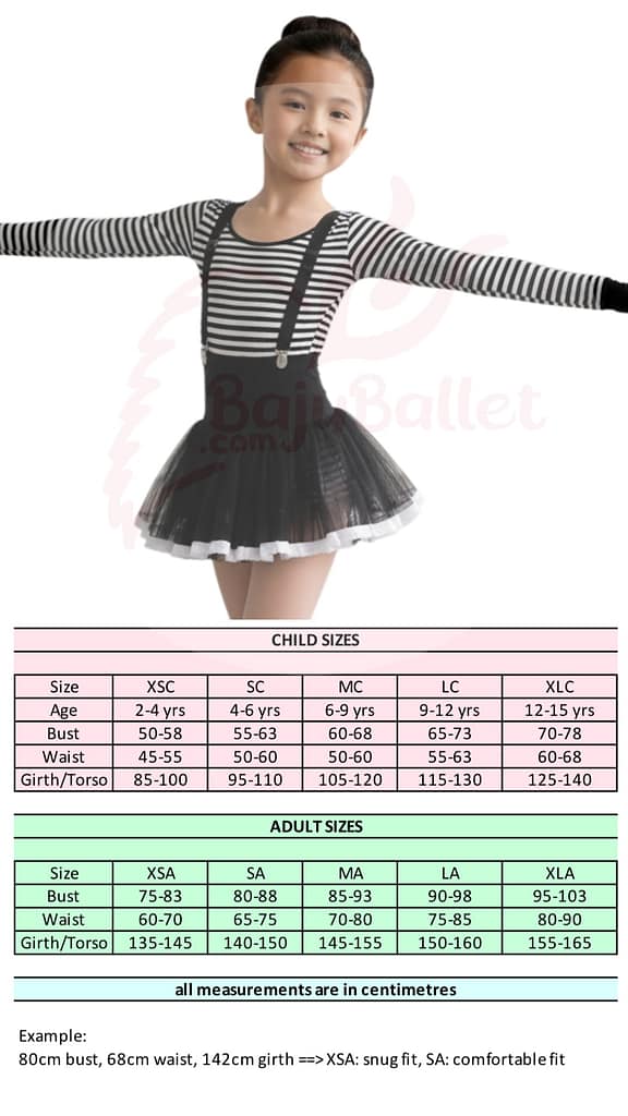 Kostum Ice Skating CI11 Kostum-Ice-Skating-CI11-Size-Chart