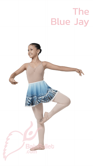 Bird Inspired Ballet Skirt Blue Jay