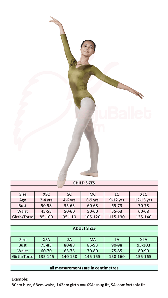 Leotard L7 Size Chart