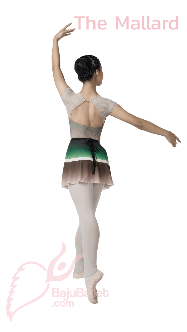 The Mallard 2 Chiffon Skirt Print The Mallard Back