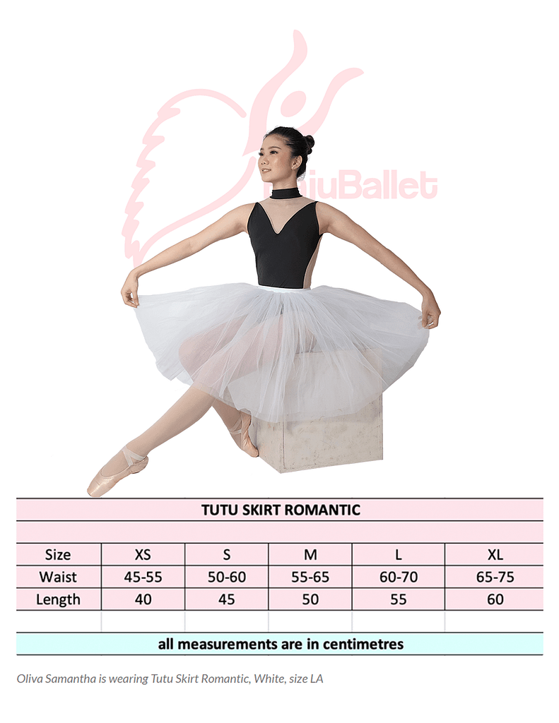 Romantic Tutu Size Chart Romantic Tutu Size Chart